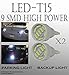 x4 White T15 906 579 901 908 9 LED Super Bright 9-SMD LED Parking Light Bulbs