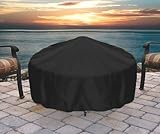 Sunnydaze Round Black Fire Pit Cover, 36 Inch ()