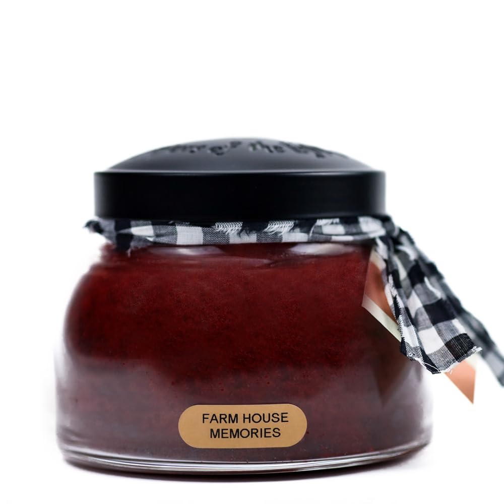 A Cheerful Giver - Farm House Memories - 22oz Mama Scented Candle Jar - Keepers of the Light - 125 Hours of Burn Time, Candles Gifts for Women