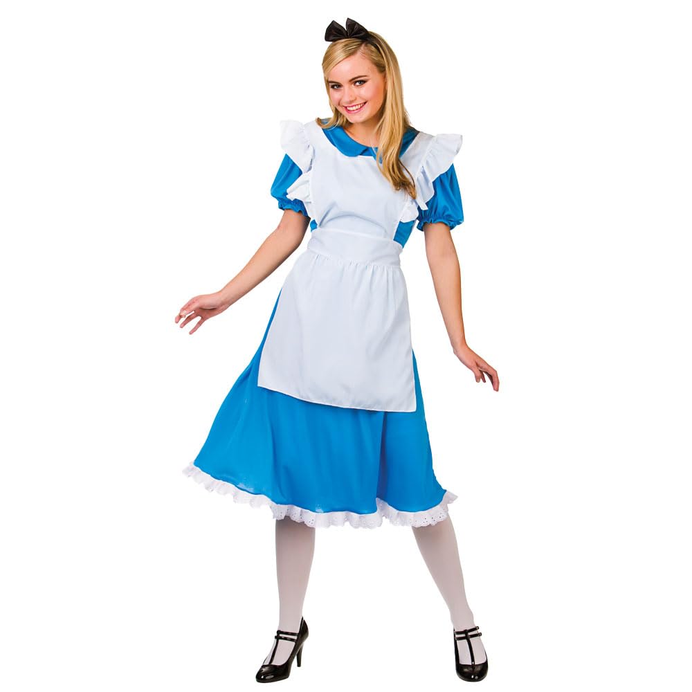 Wicked Costumes® Adult Women’s Storybook Alice Fancy Dress Costume – Classic Fairytale Outfit – Medium (UK 14-16)