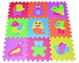 Zoo Puzzle Play Mat 9-tile EVA Foam Rainbow Floor by Poco Divo