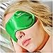 Sleep Mask (SMALL-Med Size) Sleeping Mask for Men or Women. A Quality GREEN Satin Travel Mask and Natural Rest Aid for Sleep Disorders & Insomnia