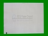 GE Compatible 226-166-06 Medical Cardiology Recording Chart Paper, 10 Packs Per Case, Z-Fold, Size 8.5