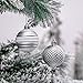 Valery Madelyn 30ct 60mm Frozen Winter Silver White Shatterproof Christmas Ball Ornaments Decoration,Themed with Tree Skirt(Not Included)