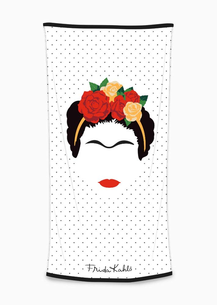 Groovy Frida Kahlo Beach Towel, Multi-Colour, One Size