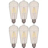 Satco S9581 6.5ST19/CL/LED/E26/27K/120V (6 - Pack)