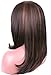 Colodo Brown Synthetic Lace Front Wigs Natural Wigs with Free L Part Wig Cap For Hair Replacement 18 Inches