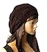 EUBUY Winter Warm Baggy Beret Chunky Knitted Braided Beanie Hat
