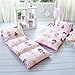 Butterfly Craze Floor Lounger Cover - Machine Washable Floor Mattress Cover - Versatile Seating & Sleeping Pad Alternative - Guest Bed Option for Sleepovers - King Size, Pink Ballerina