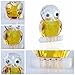 H&D HYALINE & DORA Yellow Mini Crystal Owl Figurine Collection Paperweight Table Centerpiece Ornament