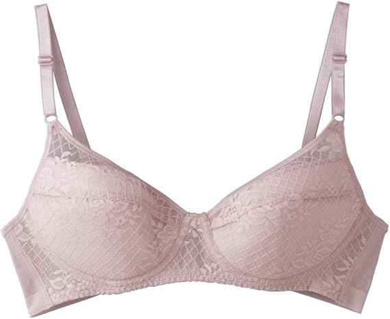 Amazon グンゼ Gunze 軽ブラ ノンワイヤーブラジャー Eb17h 3b スモークピンク 0 ブラジャー 通販