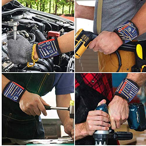 Werkzeuggürtel Werkzeugtasche Werkzeugbeutel Gürteltasche für Werkzeugen Robustem Nylon Magnetisches Armband… – Bild 4