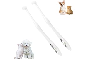 JGocot Small Breed Dog Toothbrush, Pet Toothbrush for Cats, Small Breed Dogs, Puppy Dogs, Utral Soft Micro Nano Bristle No Gu
