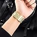 Valuebuybuy Stainless Steel Metal Clasp Buckle Wrist Strap for Apple Watch - Gold/38mm