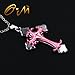 OnairMall Unisex Stainless Steel Crucifix Cross Pendant Necklaces,Fashion Jewelry (Pink)