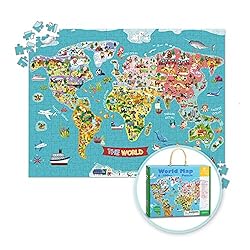 TOOKYLAND World Map Puzzle for Kids, Map Puzzle 500