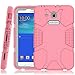 Hocase Galaxy Tab E Lite 7.0 (2016) Case, Rugged Heavy Duty Kids Proof Protective Case for Galaxy Tab E Lite 7.0 SM-T113NDWAXAR/SM-T113NYKAXAR - Light Pink/Grey