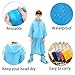 Kids Rain Ponchos,Reusable Kids Rain Coat for 6-11 Years Old -Blue By suyncyi
