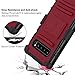 CaseTank for Samsung Galaxy S10 Plus/ Galaxy S10+ Case W [Built-in Kickstand] Rotatable Combo Holster Phone Belt Clip Shock Absorption Heavy Duty Protective case, PC-Red