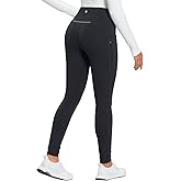baleaf 25''/30'' Women's Fleece Lined Leggings Water Resistant High Waist Winter Running Hiking Pants Zipper Pockets