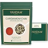 VAHDAM, Cardamom Chai Tea Loose Leaf (50 Cups,3.53 oz) ​ India's Traditional Cardamom Tea | Spiced Chai Tea | Brew Hot, Iced Or Chai Latte/Masala Chai | Whole Loose-Leaf, Vacuum Sealed