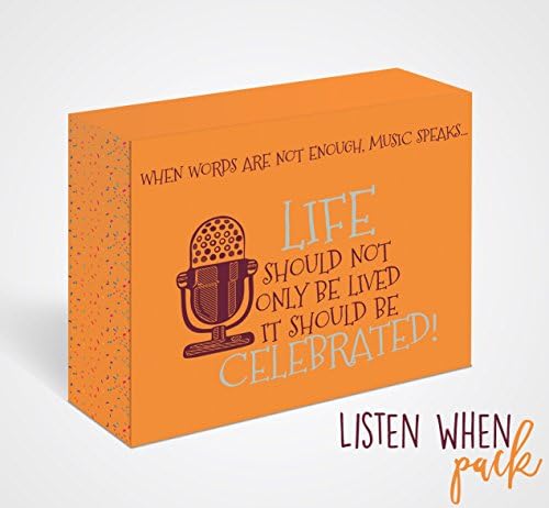 LISTEN WHEN LETTERS: An Open When Cards with Music Design! The Best Gift to Celebrate with your Couple, Boyfriend, Friend or for all your Friends! (Music not Included)