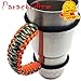 Handmade Paracord Handle for Yeti, Ozark, Rtic, BOSS, Kodiak, SIC Trail Rambler and Other 30 Oz Tumblers - Ultra-Strong 550 lbs Type 3 Paracord Handie, Military/Orange Style - Best Gift Idea!