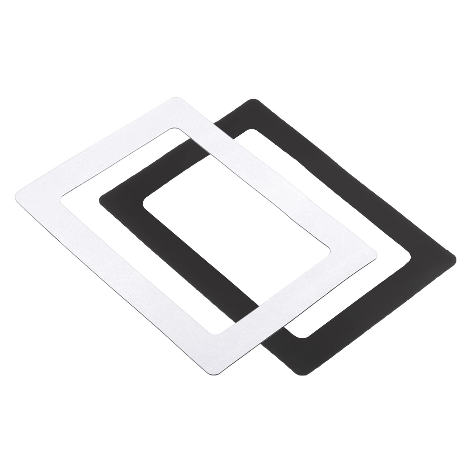 PATIKIL Magnetic Picture Frame, 2 Pack Magnetic Photo Frame Picture Holder Holds 5x7 Inch Photos for Refrigerator Metal Home Office, PVC White