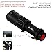 BestFire 100 Yards Super Mini Zoomable 300 Lumens CREE Q5 Green LED 3-Mode AA/14500 Battery Adjustable Focus Zoom Tactical Flashlight Red Hunting Light Cree LED Red Coyote Hog Hunting Light Lamp Torch for Hunting Fishing (Red Light)