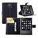 BlackBerry Passport Q30 Case, [LuckQR] Premium Luxury Leather Wallet Case, Folding Kickstand, Folio Design with Card & Cash Slot, Full Body Protective Cover Case for BlackBerry Passport Q30 - Black