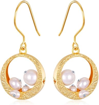 Regali Di Natale Femminili.Orecchini Di Perle D Acqua Dolce Moda Femminile Joker Oro Per Amiche Regali Di Compleanno Regali Di Natale Regali Di Capodanno Amazon It Abbigliamento