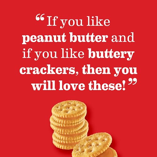 RITZ PEANUT BUTTER SANDWICH CRACKERS, LUNCH SNACKS, 48 SNACK PACKS (6 BOXES, 6 CRACKERS PER PACK)