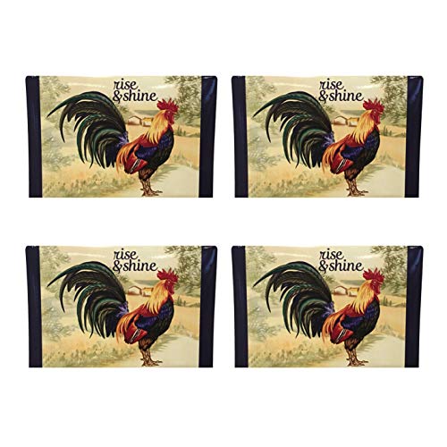 Plum Nellie's Treasures Rooster Placemats Set Pack of 4