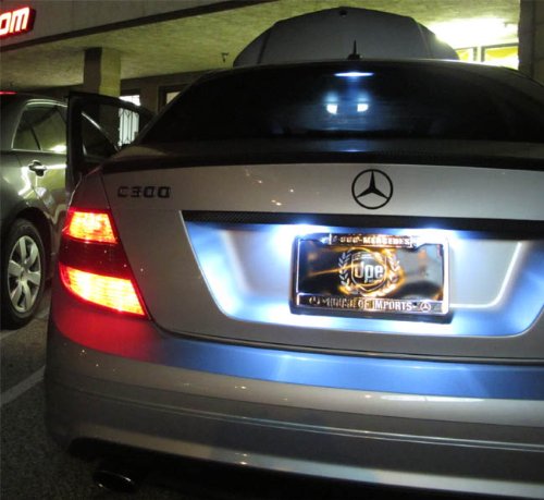 iJDMTOY 18-SMD Error Free LED License Plate Light Lamps, For Mercedes-Benz C E S Class