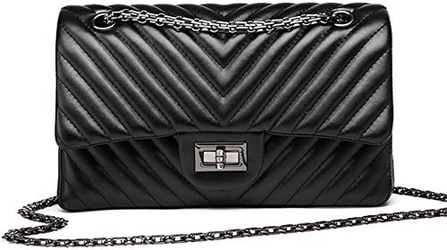 Macton lady's shoulder bag lambskin V pattern chain bag MC-5006