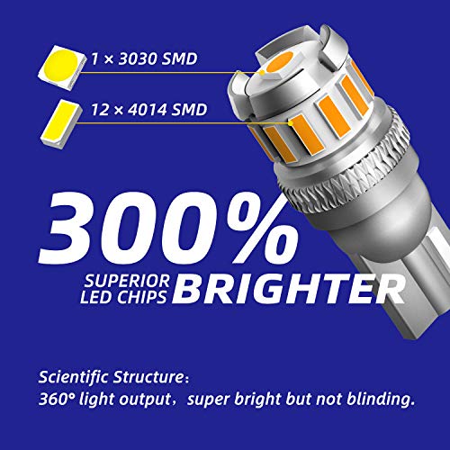 6 AUTOONE+Amber+Bulbs+License+Lights