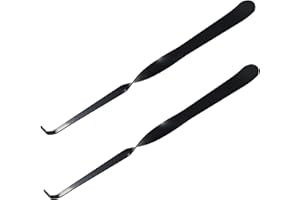BAMI-LEE HOUSE Stainless Steel Wick Dippers, 2 pcs Put Out Extinguish Candle Wick Dipper Candle Hook Candle Accessories for Putting Out Extinguish Candle Wicks Flame Safely (Black)