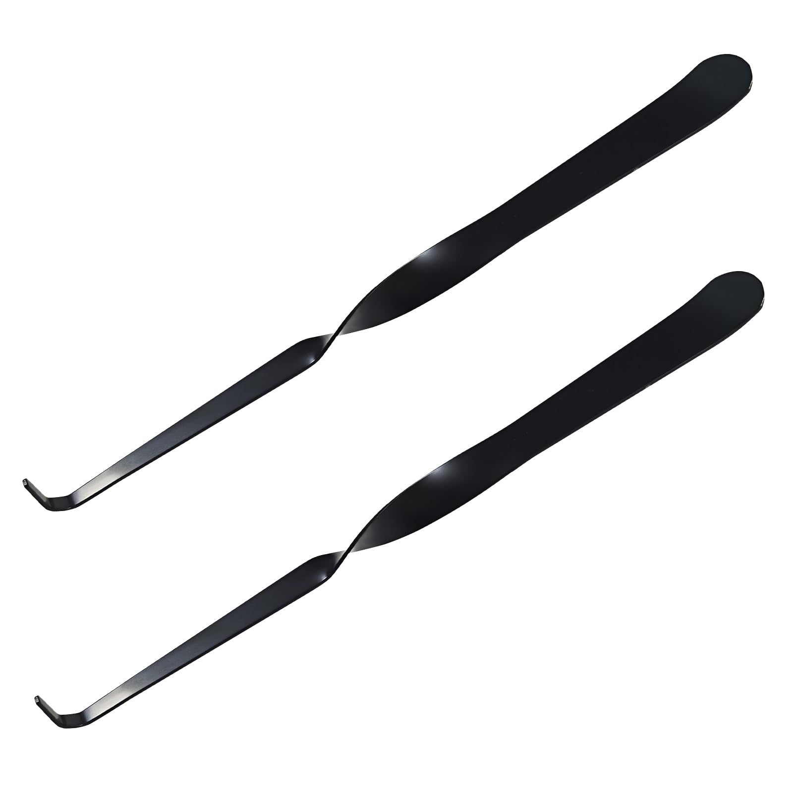 Stainless Steel Wick Dippers, 2 pcs Put Out Extinguish Candle Wick Dipper Candle Hook Candle Accessories for Putting Out Extinguish Candle Wicks Flame Safely (Black)