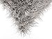 Chanasya Soft Shaggy Fuzzy Fur Long Mangolian Faux Fur Cozy Elegant Chic Decorative Gray Throw Pillow Cover Pillow Sham- Silver Gray 2-Pack Throw Pillowcase 18x18 Inches (Pillow Insert Not Included)