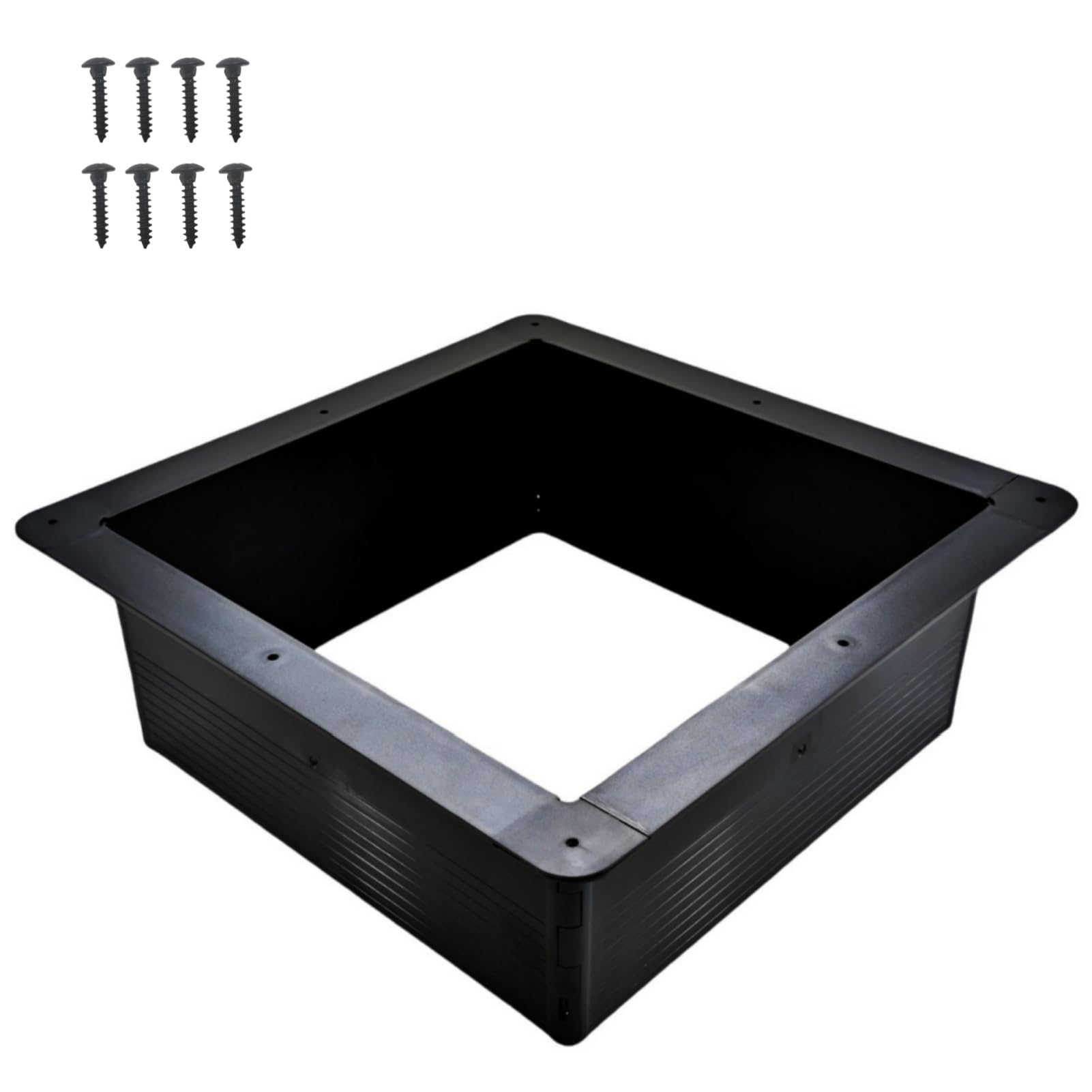 Photo 1 of 2012 Vent Garnish Replacement, Ceiling Garnish for 14" RV Roof Vent Fan, Interior Trim Ring- 5.6" Vertical Leg, Black