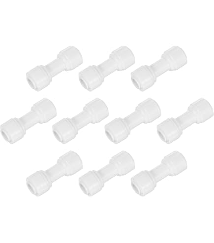 3 Raccords Rapide Coude 90° 8-10mm – Pour Système D'eau RO, Aquarium, Irrigation, Connexion Push-fit - 9