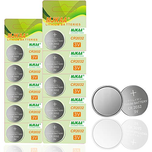 10 Pack 2032 Battery CR2032 3V Lithium Coin Cell Battery