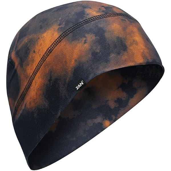 Zan® Helmet Liner/Beanie SportFlex® Series Black & Blue Tie Dye at