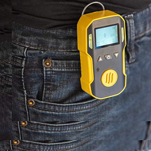 Hydrogen Sulfide H2S Detector Meter by FORENSICS | Professional | Dust & Explosion Proof | Li-ion Battery 1500mAh | Adjustable Sound, Light & Vibration Alarms | 0-100ppm H2S | - Thumbnail 2