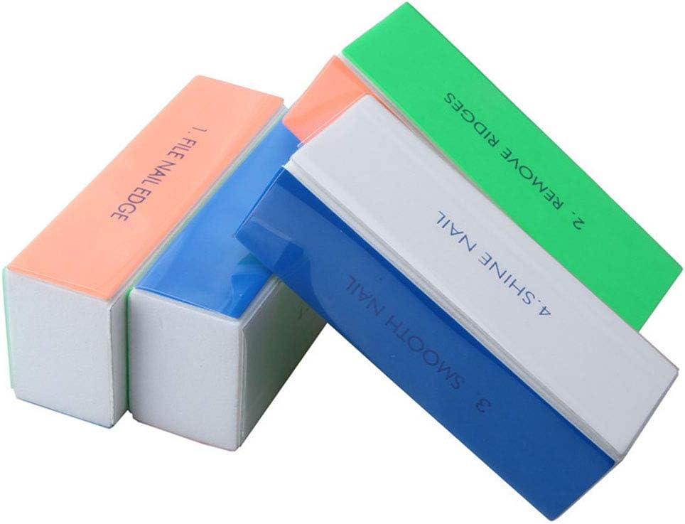 4PCS Nail Buffer Block, 4 Sided Way Nail File Block, Nail Files