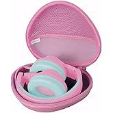 Adada Hard Travel Case for Anker Soundcore Life Q20 /Anker Soundcore Life Q30 Hybrid Active Noise Cancelling Headphones (Pink)