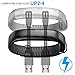 SENHAI 2 Pack Replacement USB Charger/Data Transfer Cable Cord for Jawbone UP2 UP3 UP4 Smart Wristband-4 Inches, Gray