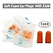 3 Packs Keychain Pill Holder, EFFIET Waterproof Pill Fob Case Box Outdoor Container for Emergency Medicine Drugs, Foam Earplug Storage Case with Ear Plugs (Matt Finished)