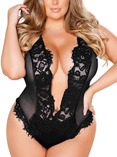 Erotic Underwear Women Plus Size Bra Lace Lingerie Sexy Bodysuit Sleepwear Lingerie Women Sex,Babydoll Halter Sleepwear Bodysuit Sheer Outfits Women Sexy Lingerie Bodysuits Nightwear