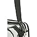 Casemetic Clear Set Bag Double Storage Compartment 3 External Pockets and Shoulder Strap, 13x8x8.5 Inch (Pack of 1)